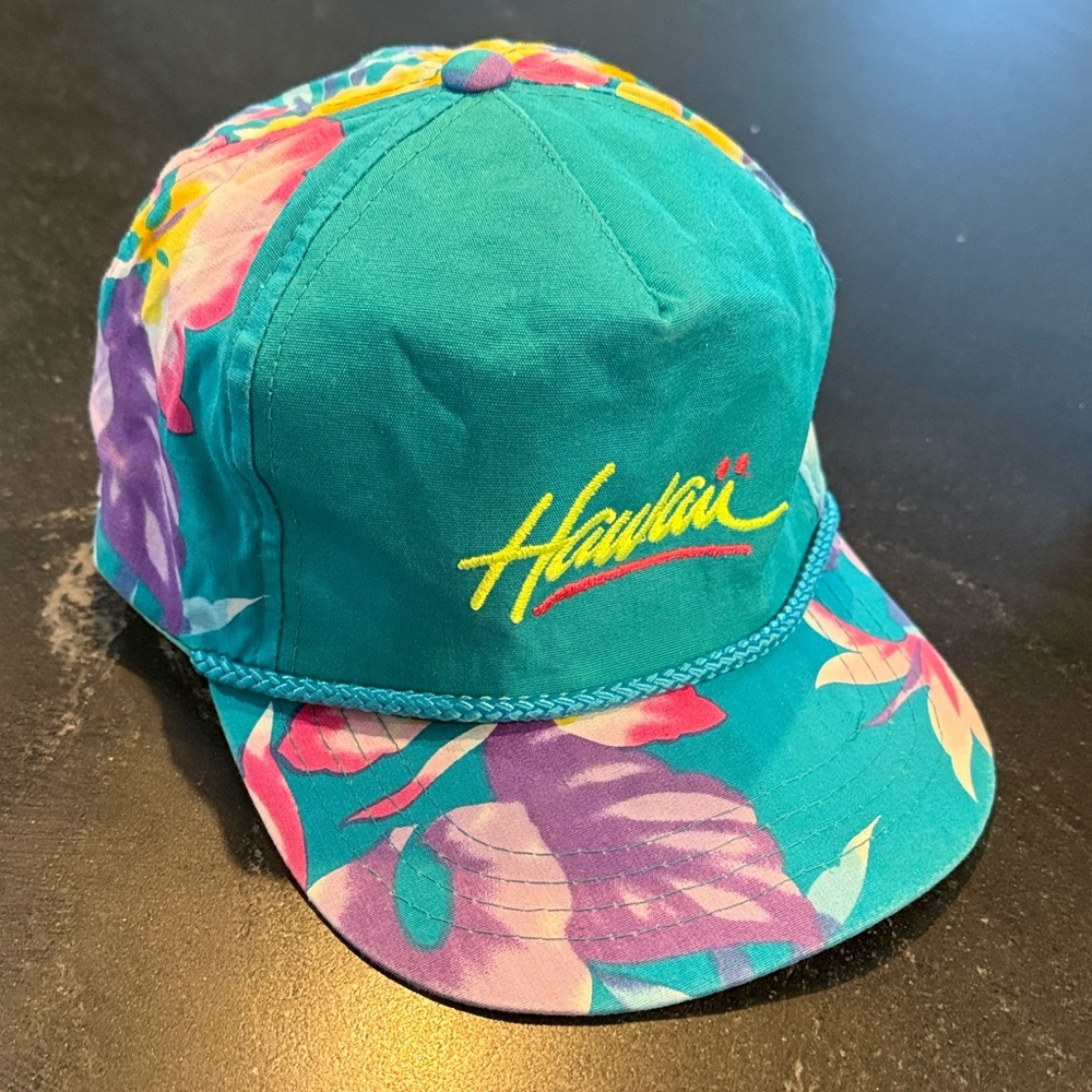 Vintage Hawaiian Floral Cap